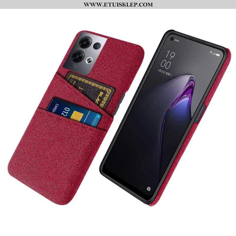 Etui do Oppo Reno 8 Pro Tkanina Na Karty